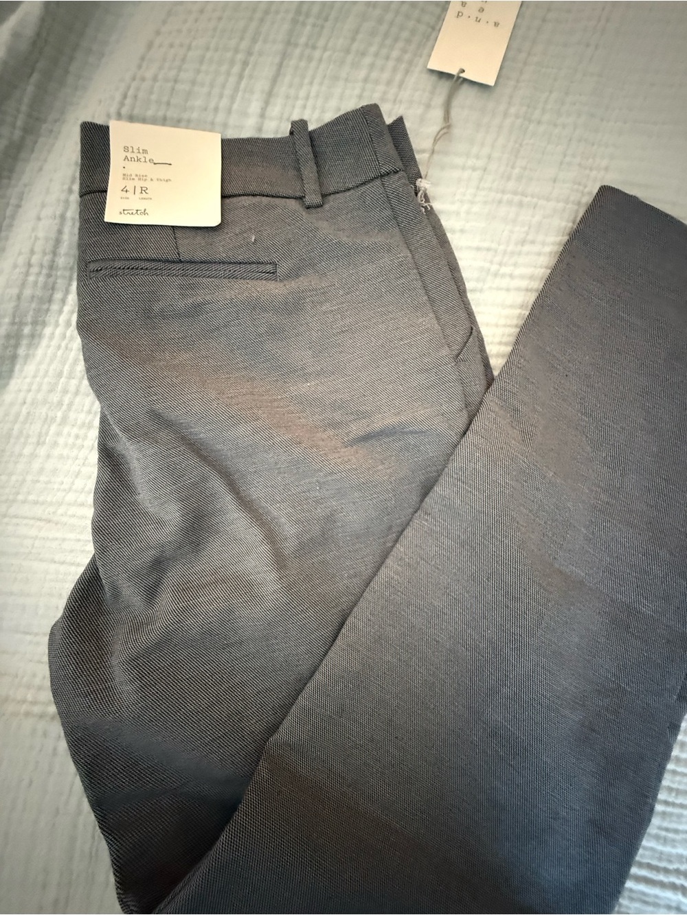 A New Day Slim Ankle Pants in Gray - NWT